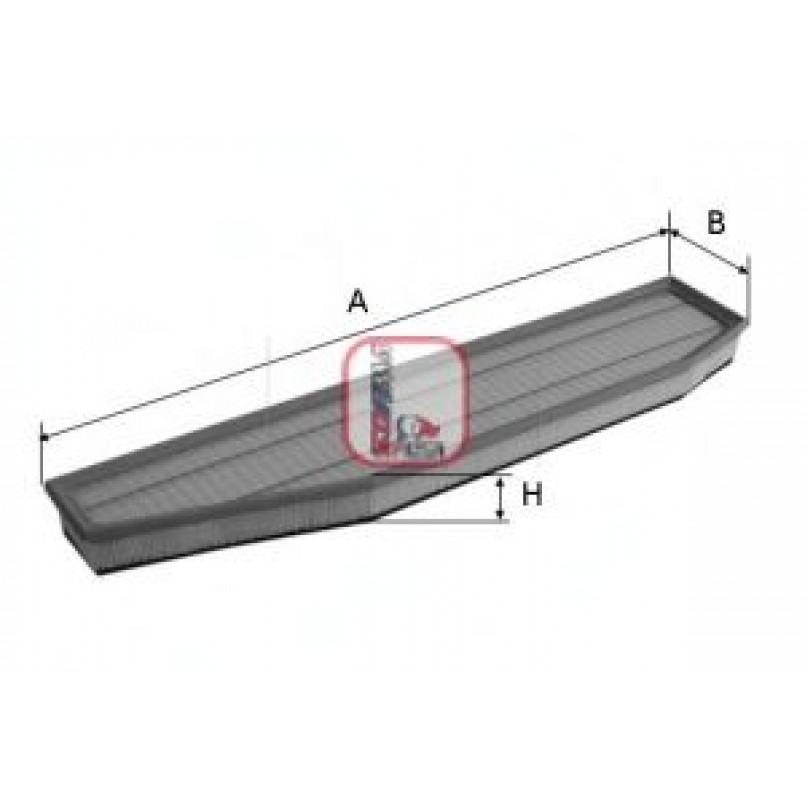 S 3455 A SOFIMA Фільтр повітря